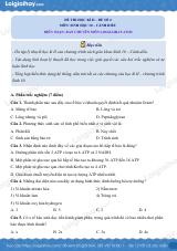 Đề thi học kì 2 Sinh 10 Cánh diều - Đề số 4